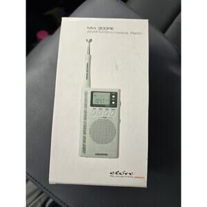 Eton Grundig Mini 300 PE White Handheld Compact Shortwave AM FM Radio